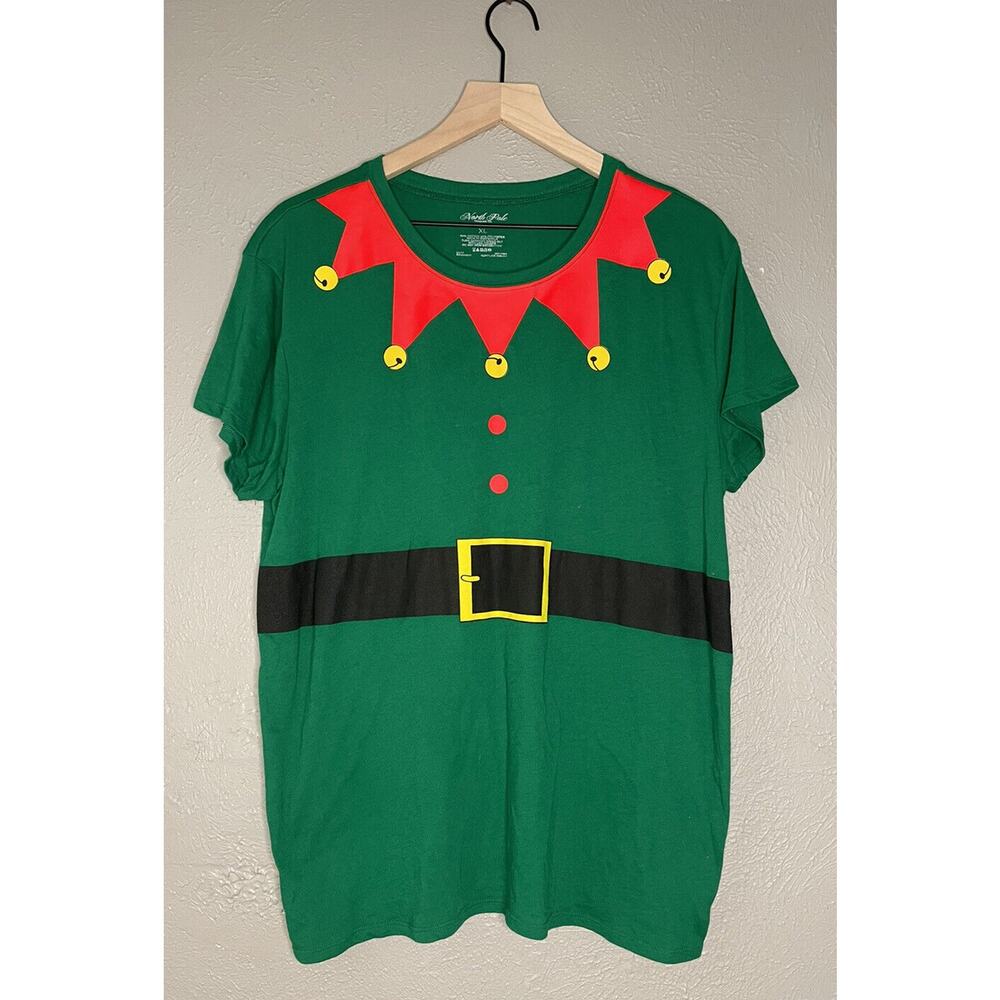 North Pole Trading Company Christmas Elf Shirt Size X-Large XL EXCELLENT COND